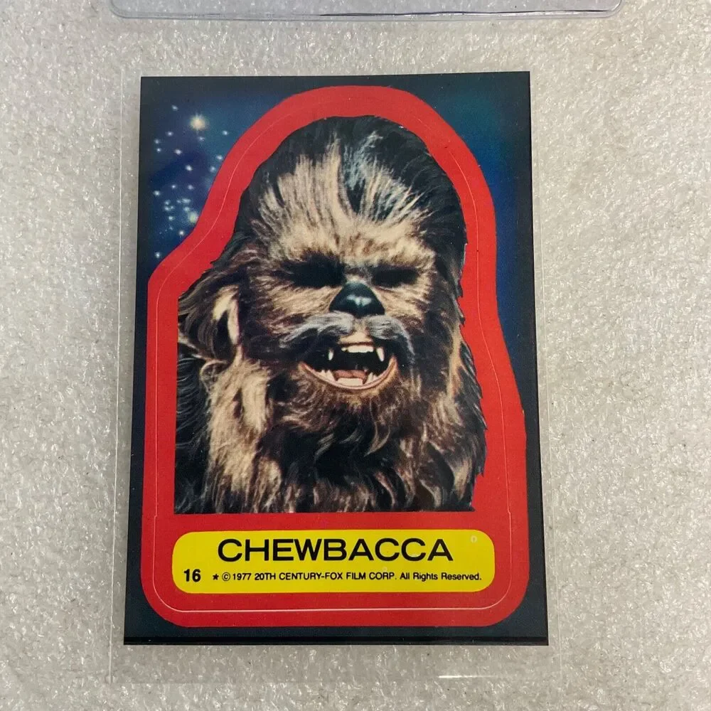 1977 Star Wars Stickers #16 Chewbacca PSA Miscut No Holder Cert#64733534